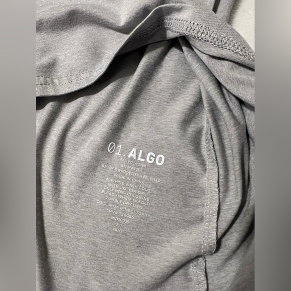 Men fit performance gray t-shirt by 01.Algo size Small - Picture 5 of 5